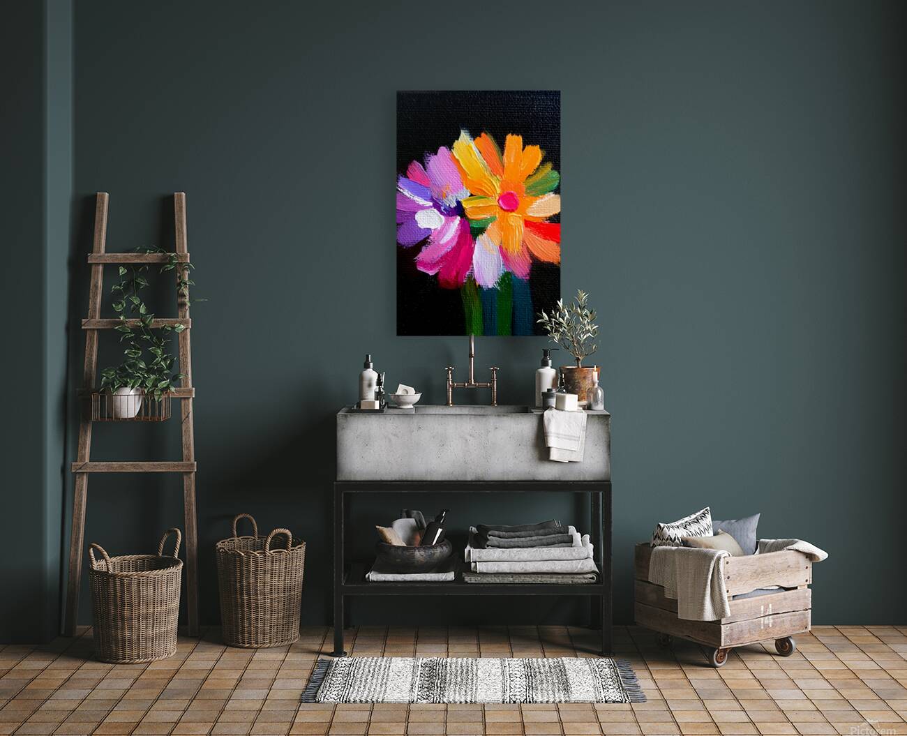 Eclat De Couleurs - Color Shout - Bold Floral Art Prints Reproduction