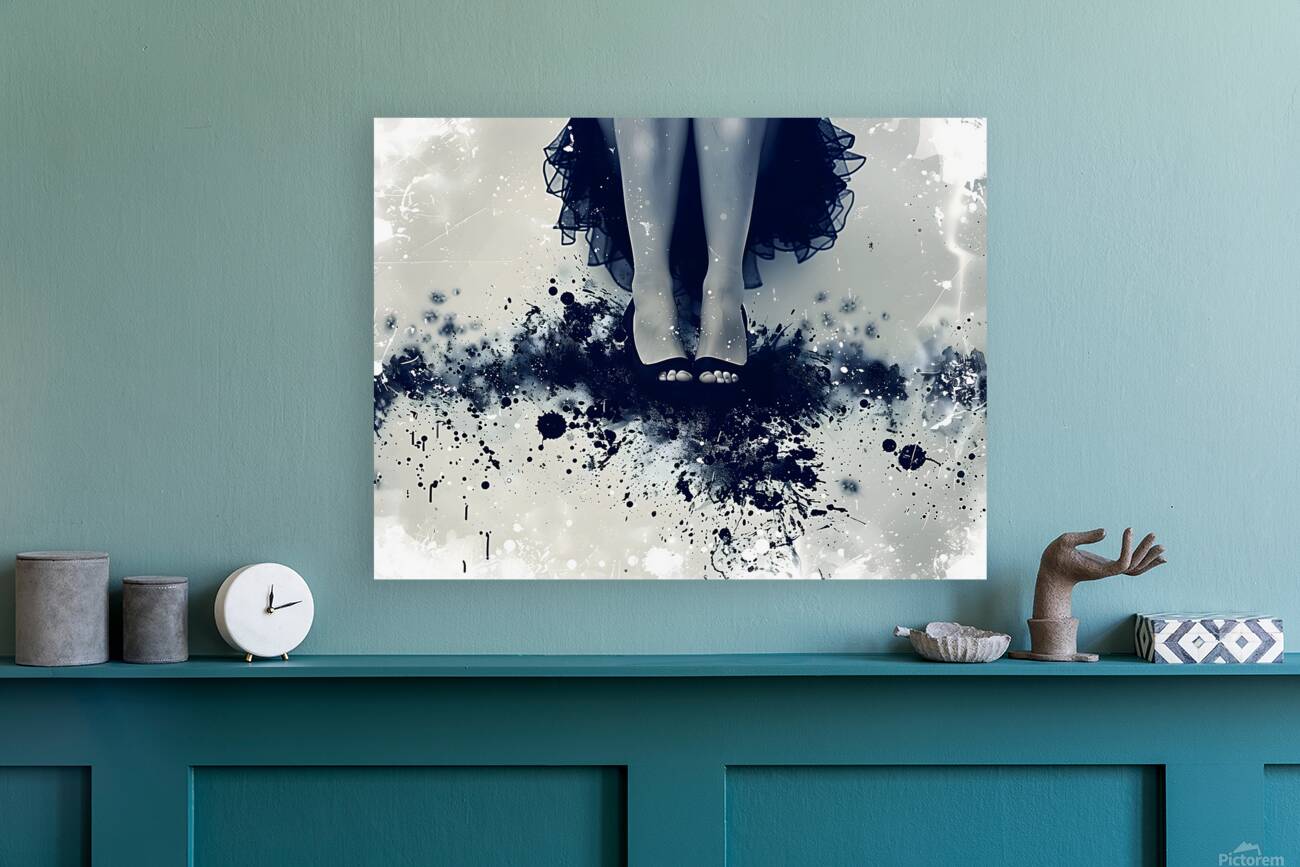 Only Feet Abstract - Playful Graphic Art Prints Reproduction