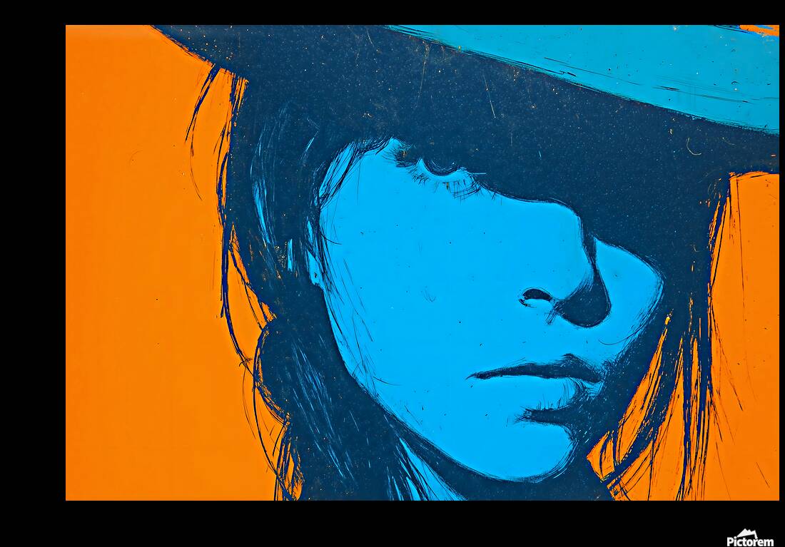 Beneath the Hat – Vintage Fashion Art Print Reproduction