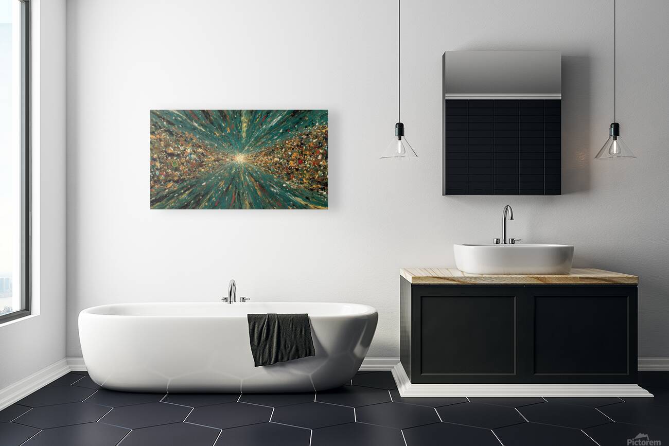 Infinity Stream – Cosmic Abstract Art Print Reproduction