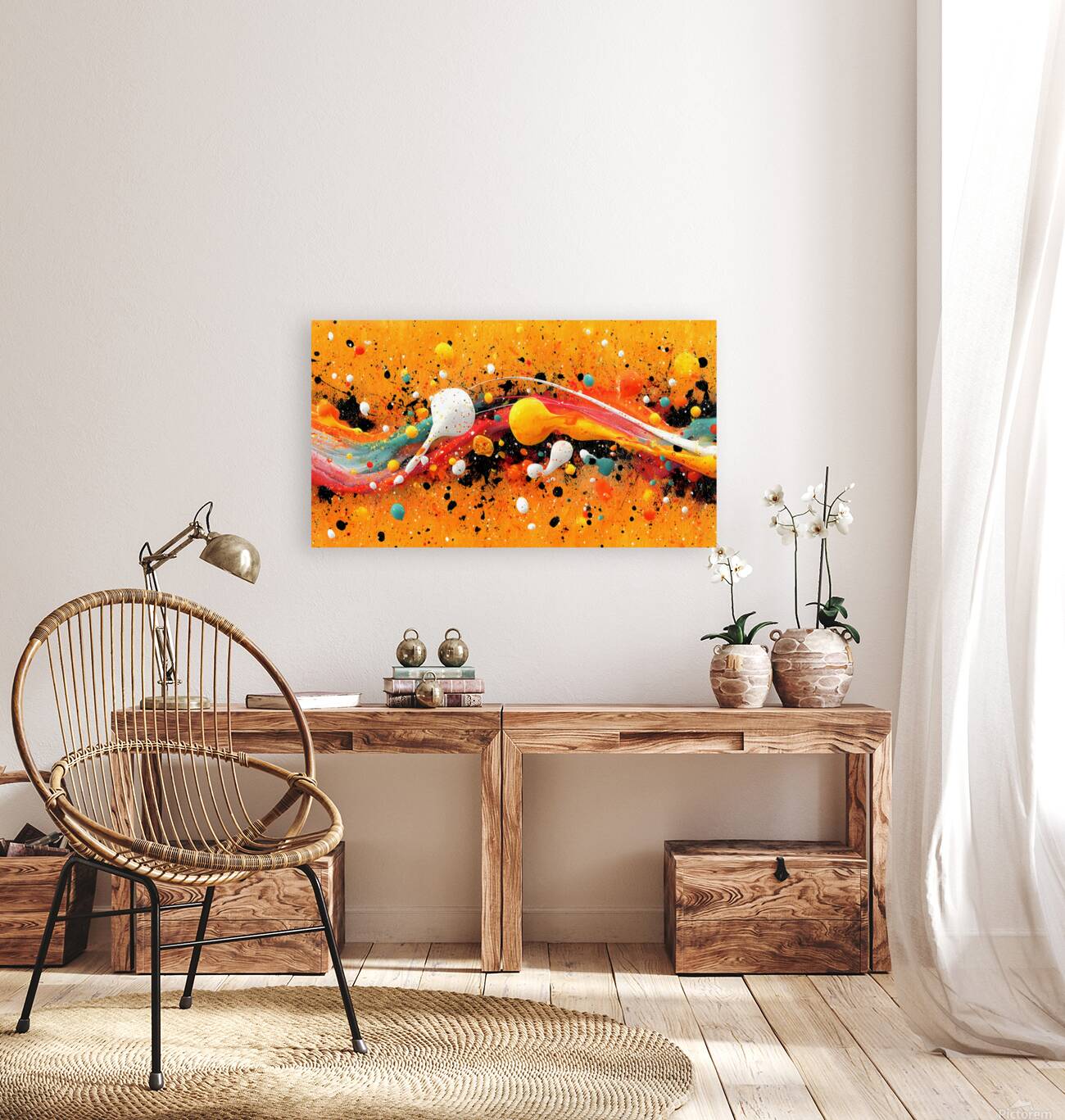 Molten Wave – Abstract Fluid Art Print Reproduction