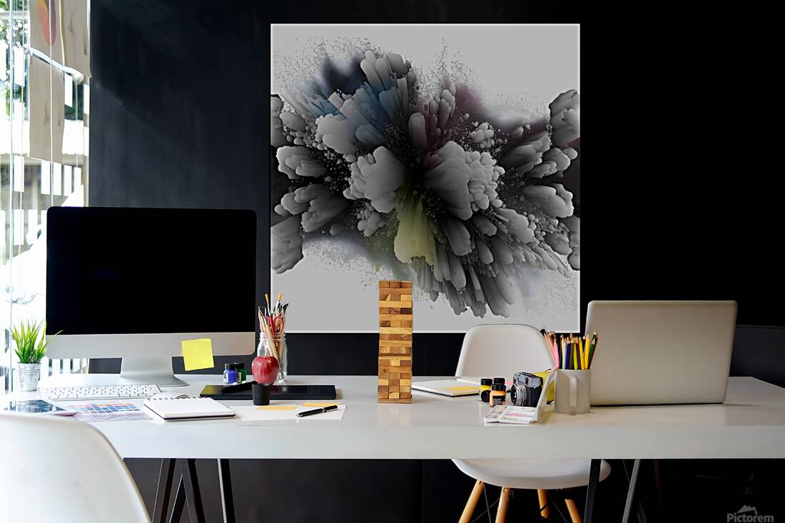 Monochrome Catalyst – Dynamic Monochromatic Abstract Print Reproduction