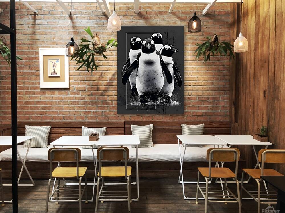 March of the Frost – Penguin Formation Print Reproduction