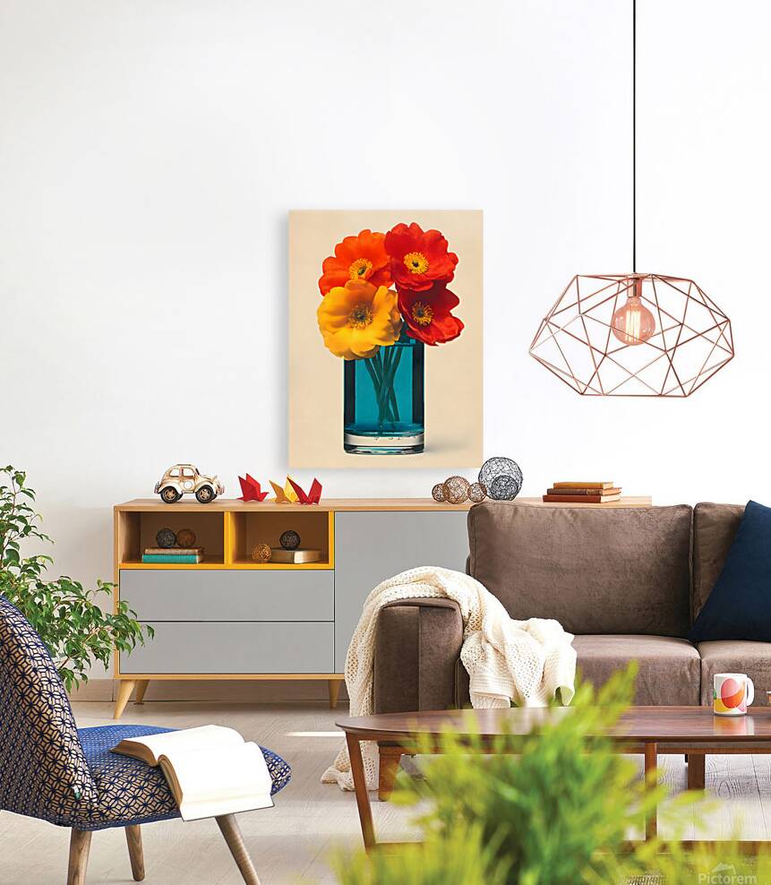 Amber Glass – Bold Bloom Print Reproduction