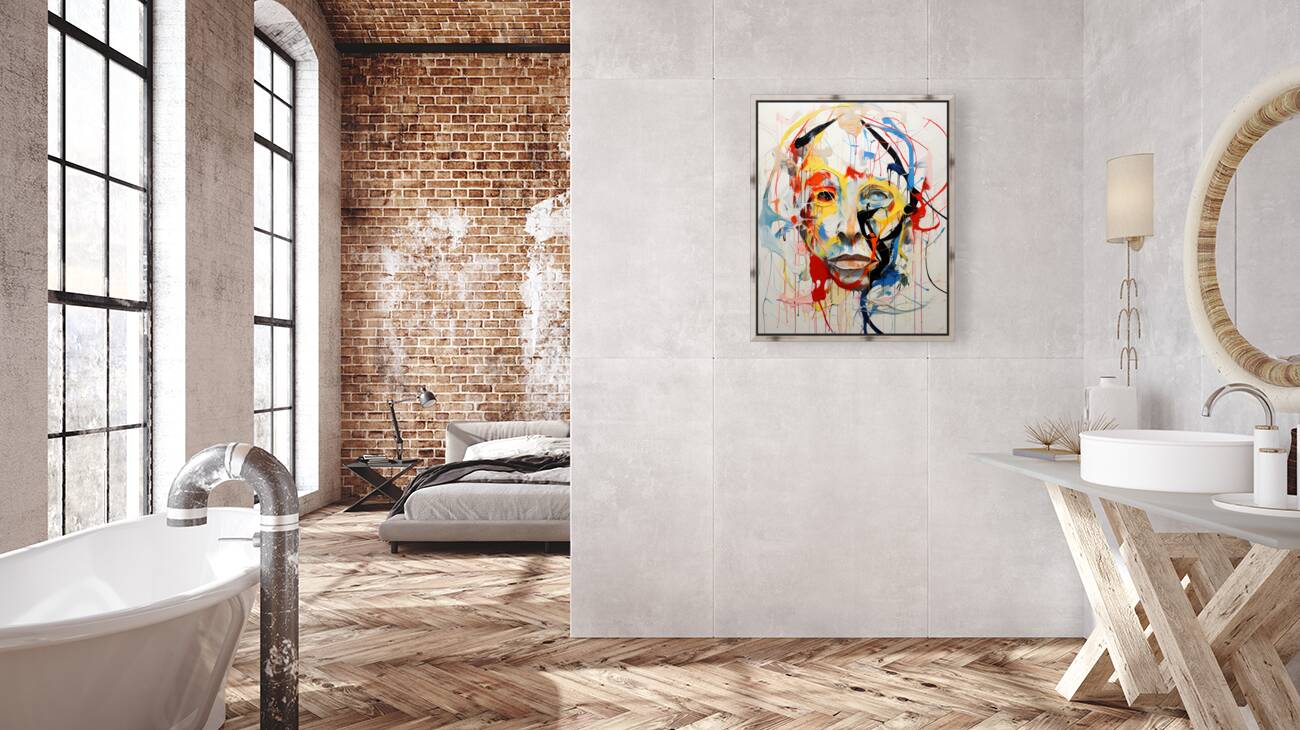 Rejection – Abstract Face Print Reproduction