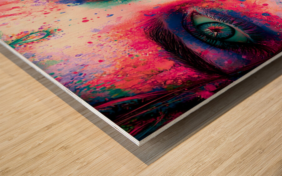 Chica Fiestera De Los Muertos - Party Girl Of The Dead - Dia de los Muertos Art Prints Wood print