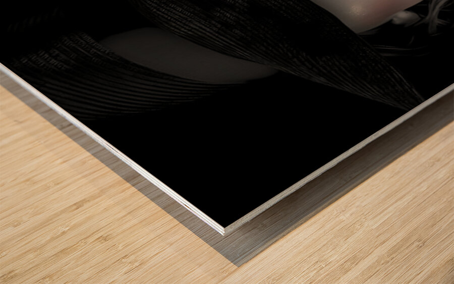 The Red Seduction - Noir Fashion Portrait Art Prints Wood print