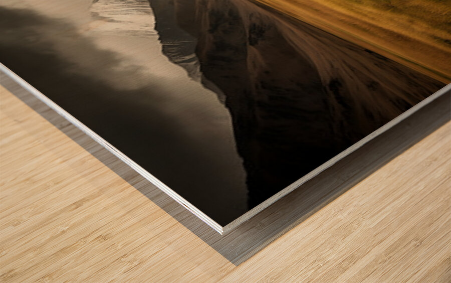 Where the Waters Run - Minimal Landscape Art Prints Wood print