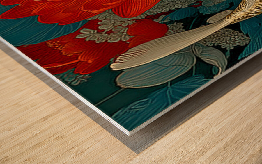 Seijaku No Naka 静寂の中 - In The Stillness - Japanese Koi Art Prints Wood print