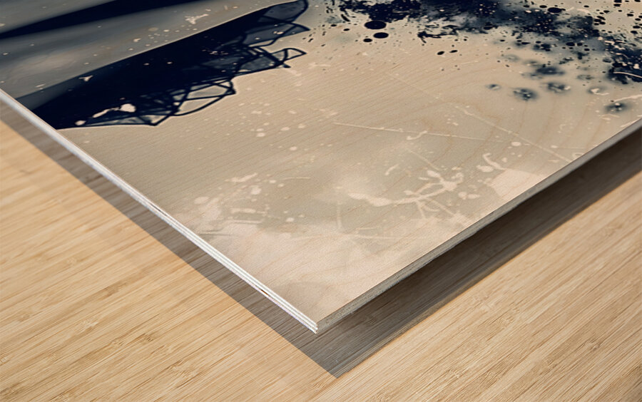 Only Feet Abstract - Playful Graphic Art Prints Wood print