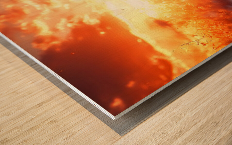 Wild and Free – Wildlife Landscape Art Print Wood print