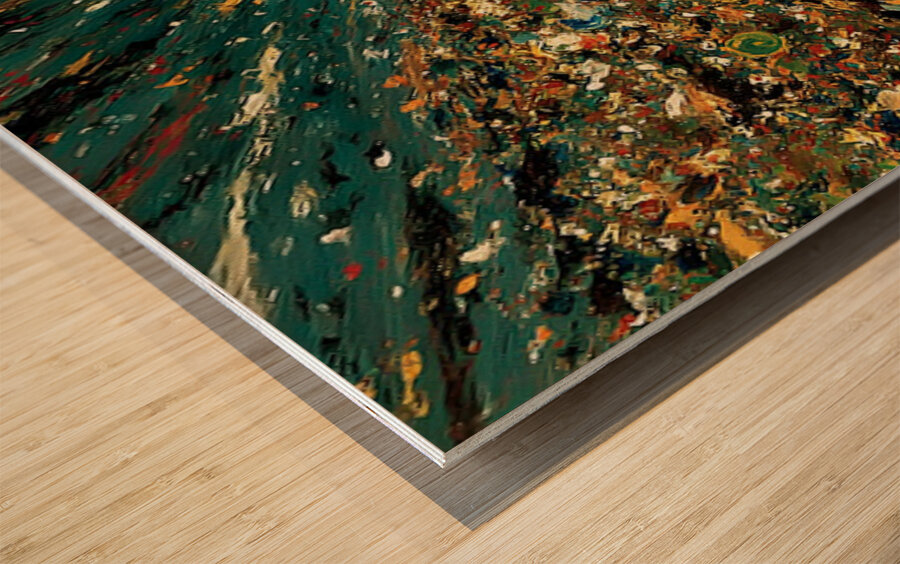 Infinity Stream – Cosmic Abstract Art Print Wood print