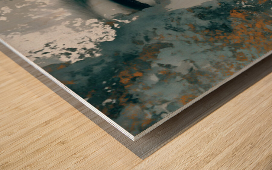 Weathered Profile – Women’s Portrait Art Print Wood print