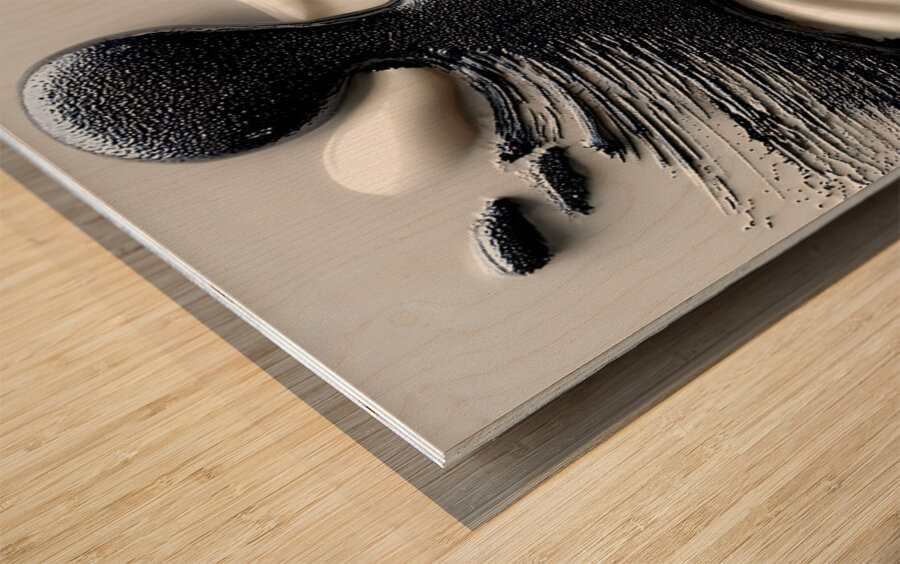 Axis Impact – Abstract Print Wood print