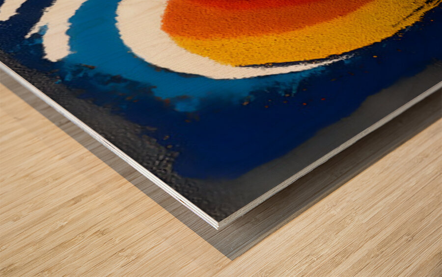 Tangerine Twins – Retro Pop Abstract Print Wood print