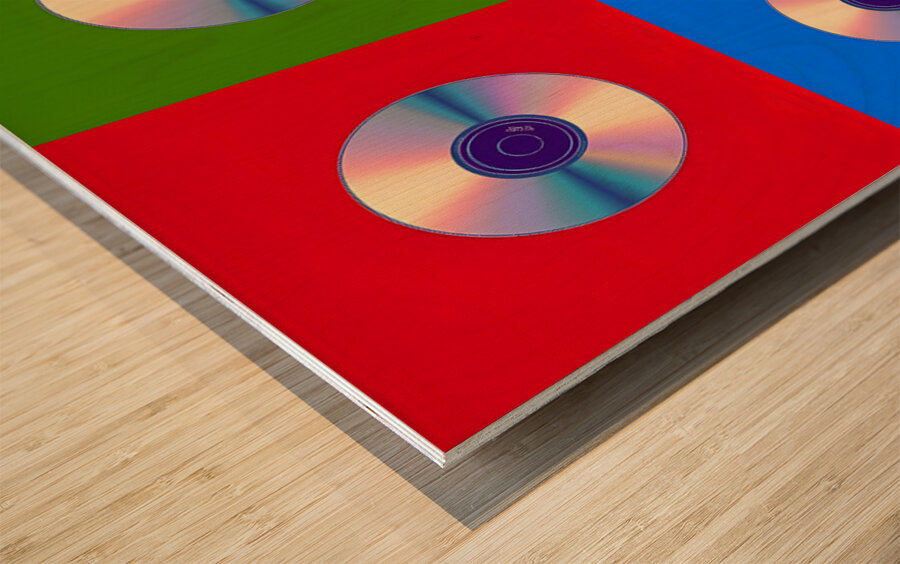 Permanent Mix – Compact Disc Pop Art Print Wood print
