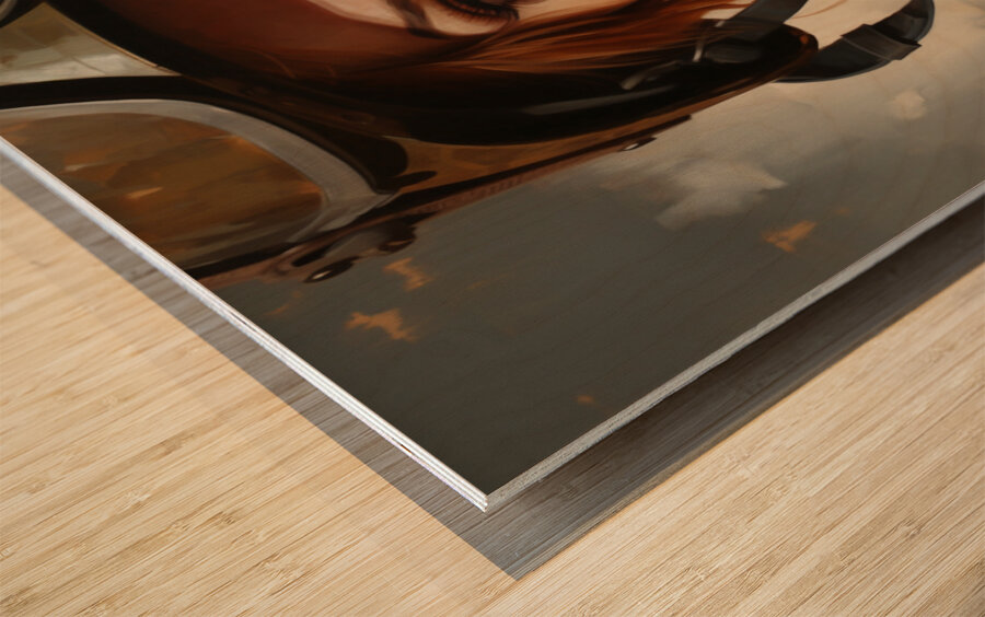 Woman of War – Grit & Grace Portrait Art Print Wood print