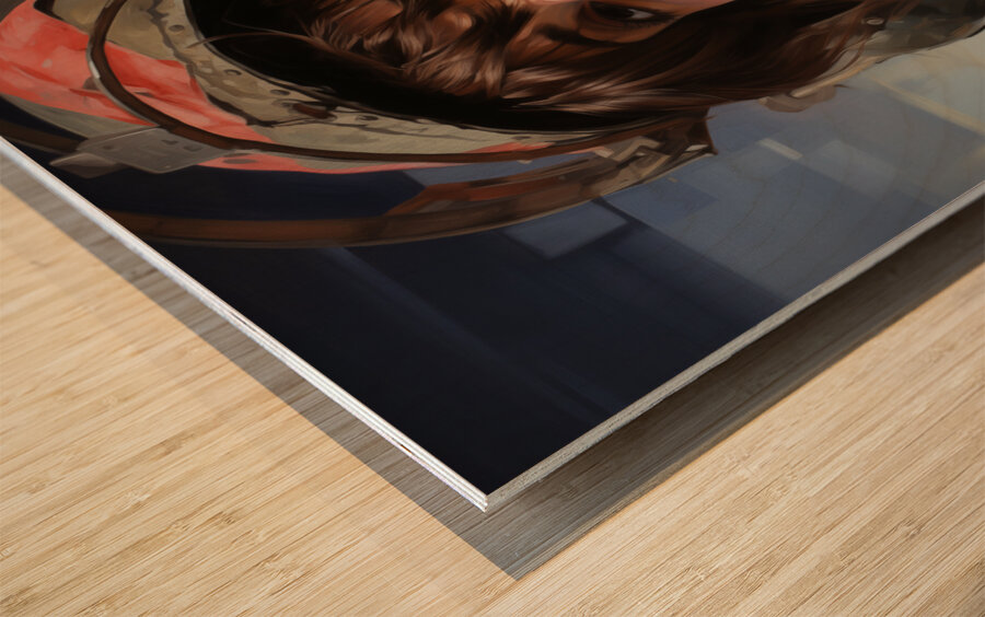 Woman Of War - Modern Valkyrie Portrait Art Prints Wood print